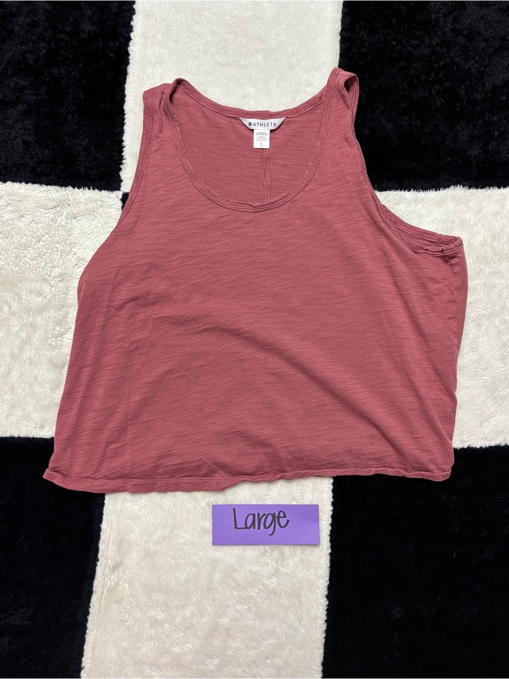 Athleta Women's Crop Tank in Rosewood